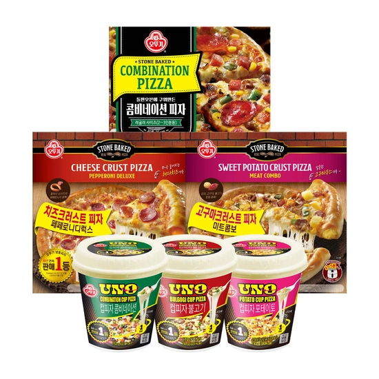오뚜기 불고기피자 396g 2판+콤비네이션피자 415g 2판 등 골라담기 (15,940원 / 무료)