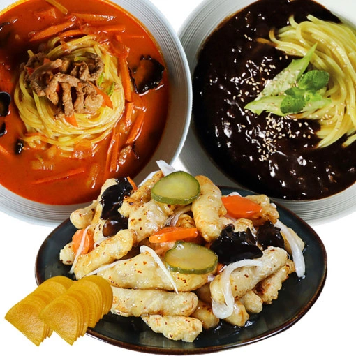 짬뽕+짜장면+탕수육 중식세트 (10,900원/무료)