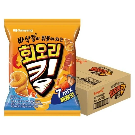 삼양 회오리킹 해물맛 90g 12봉 (임박) (6,900원/무료배송)