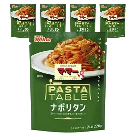 닛신 웰나 마마 파스타 테이블 나폴리탄맛, 220g, 5개 (9,280원/와우무배)