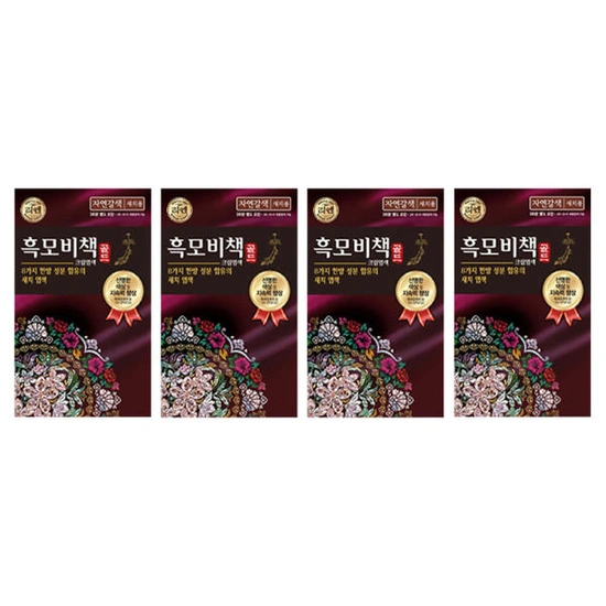 리엔 흑모비책골드 염색약 90g 자연갈색 4개 (10,900원/무료)