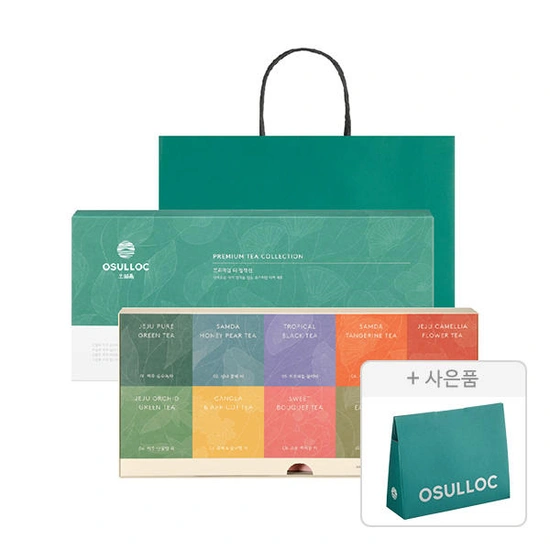 오설록 프리미엄 티 컬렉션 세트, 10종, 1개 + 증정(쇼핑백 + 오설록 트라이얼 5입 키트, 1개) ( 19,600원 / 무료 배송 )