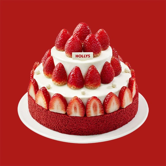 할리스 딸기는 파티 중 케이크 (33,000원/무료