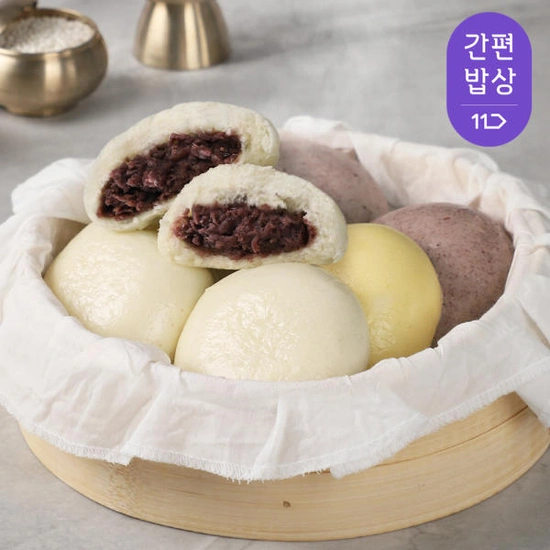 안흥찐빵 쌀 10개+단호박쌀 10개+흑미쌀 10개 (총 30개/구성선택) ( 12,800원 / 무료 배송 )