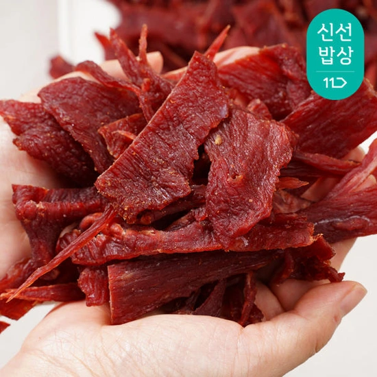 항진육포 원육포 클래식 소고기 자투리 육포 500g ( 27,420원 / 무료 배송 )