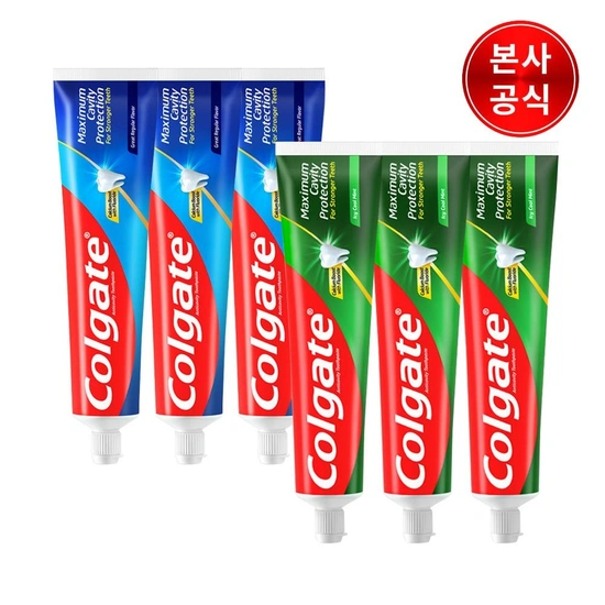 콜게이트 캐비티 프로텍션 불소치약 6개 (19,110원) (무료)