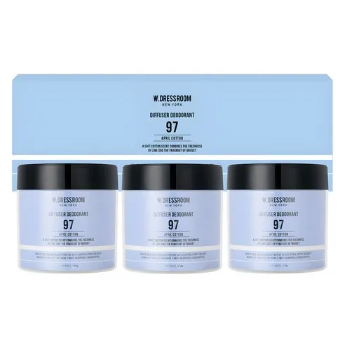 더블유드레스룸 No97 에이프릴 코튼 드레스&amp;리빙 디퓨저 탈취제 본품, 110g, 3개 (10,830원) (무료)