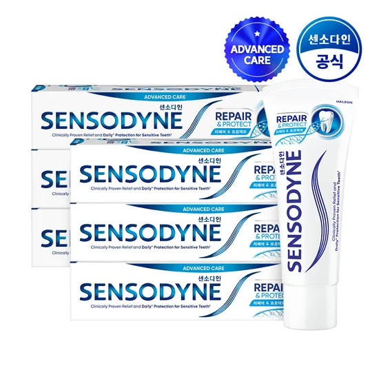 센소다인 리페어 앤 프로텍트 치약 100g x 6개 (46,800원/무료)