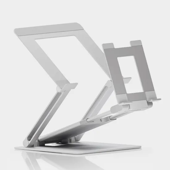프레임바이 DW STAND PRO 실버 듀얼 노트북 태블릿 거치대(89800/무료)