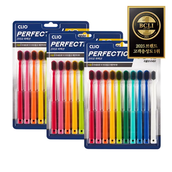 크리오 퍼펙션 차콜 초극세모 비비드 칫솔 15+15개 (10900/무료)