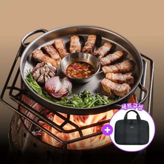 800도씨 티타늄 캠핑 그리들 30cm 가방 세트 (118000/무료)
