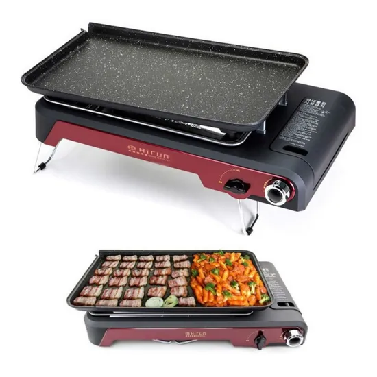 와이드 가스그릴 야외 캠핑불판 삼겹살 가정용 대형 고기버너 (119000/무료)