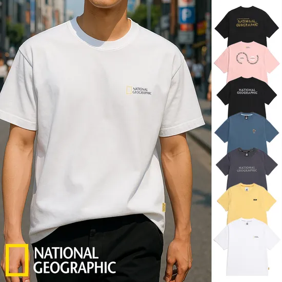 내셔널지오그래픽 반팔 티셔츠 수피마 기능성 여름 쿨 반팔티 25년 국내매장판 (39000/무료)