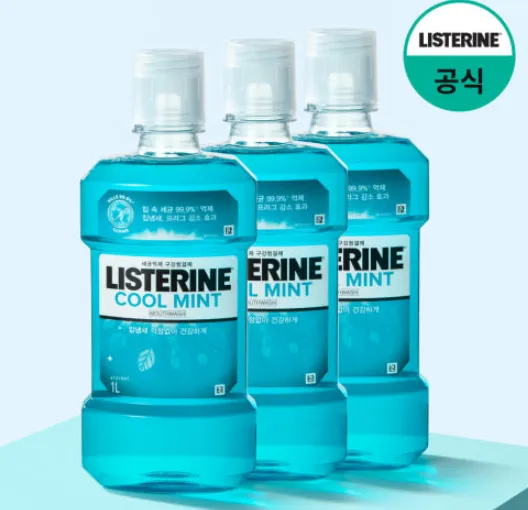 리스테린 쿨민트 1L x 3개