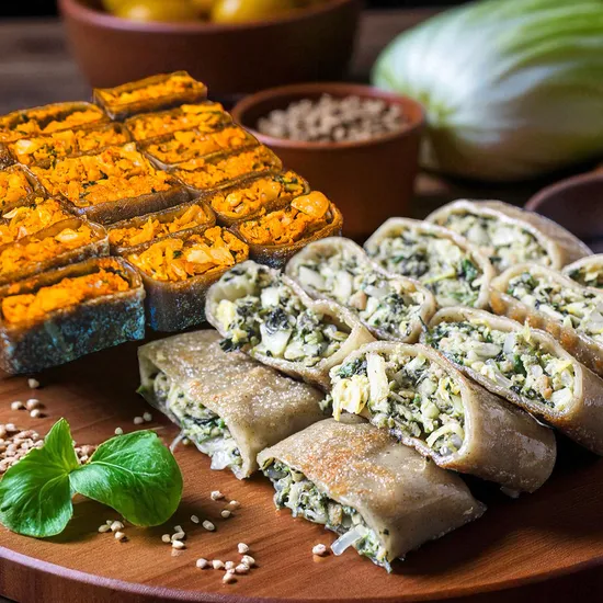 메밀전병 김치 곤드레나물 군만두 납작 튀김 막걸리안주 1+1