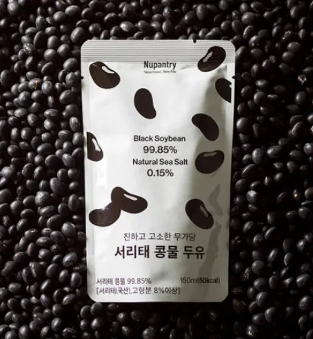 누팬트리 서리태 콩물두유 무가당 무첨가 검은콩 박스 150ml 15개