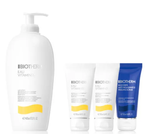 오 비타미네 바디 밀크 400ml 세트 바디 밀크 100ml 바디 스크럽 50ml