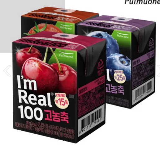 풀무원 아임리얼100 고농축주스 120ml 24팩 타트체리 토마토 블루베리 외 다양