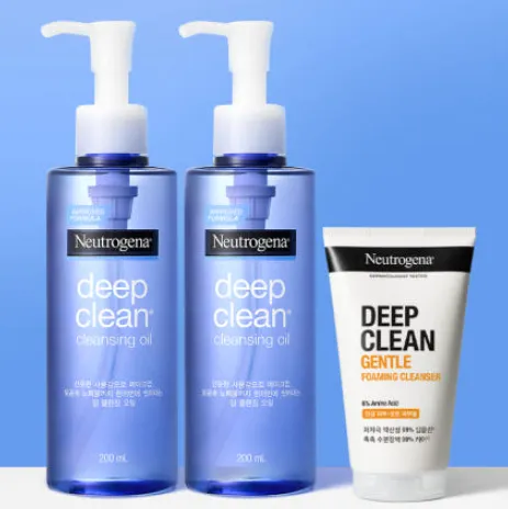뉴트로지나 클렌징오일 블랙헤드 피지제거 파란통오일 200ml 2개