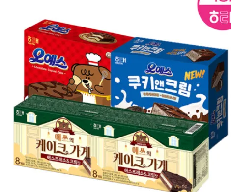 해태 오예스 에스프레소&크림맛 140g 2개 오예스 360g 2개