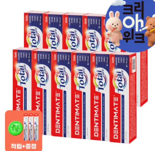 크리오 덴티메이트 뉴토탈케어 치약 6+6입 총 12개