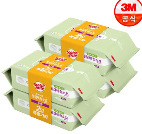 3M 표준형 베이직 물걸레 청소포 실속형 160매