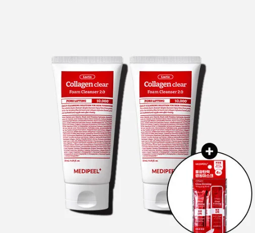 메디필 레드 락토 콜라겐 클리어 폼 클렌저 2.0 120ml 2개