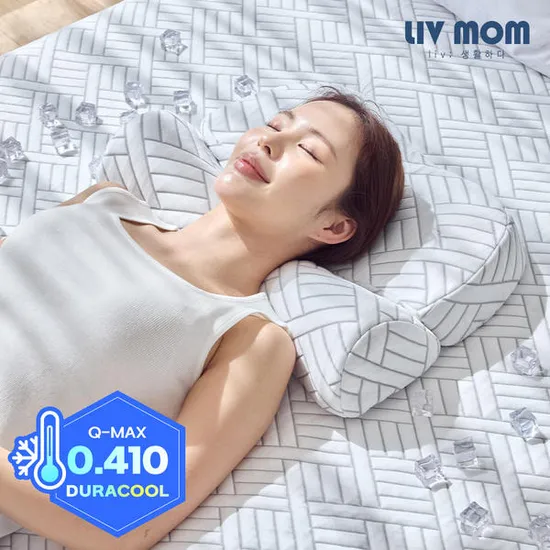 리브맘 듀라쿨 냉감 메모리폼 바른자세 경추베개