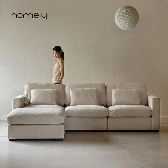 홈리 2610 구스 유럽 다비스 패브릭 4인 소파