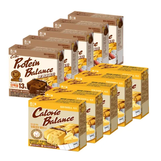 칼로리 바란스 프로틴 코코아퍼지 5개 치즈 5개