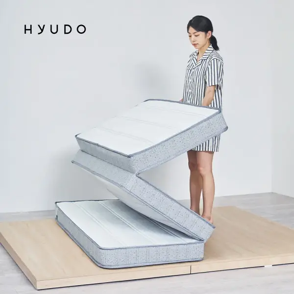 휴도 편안한 제주 본넬스프링 매트리스 토퍼 13/15cm 3단 접이식