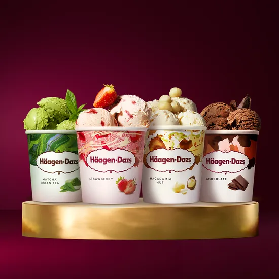 하겐다즈 파인트 4개 세트