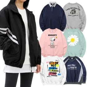 남녀공용 오버핏 맨투맨