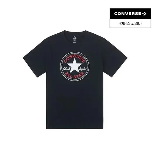 남녀공용 컨버스 척 패치 반팔티 (17500원,무료배송)