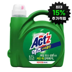 액츠 수퍼클린 액체세제 5.7L
