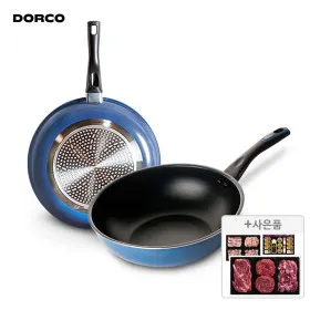 도루코 애쉬블루 IH 프라이팬 2종 (팬28+궁중28)