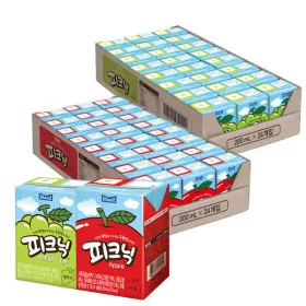 피크닉 사과 200ml 24팩 청포도 200ml 24팩