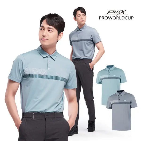 남성 프린트 카라 티셔츠 3700원