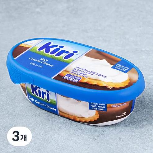 끼리 소프트 크림치즈 플레인 200g x 3개