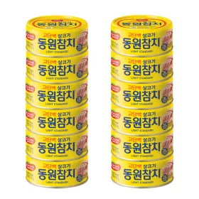동원 라이트 스탠다드 참치 150g 12개