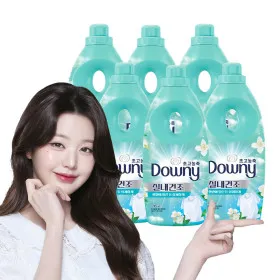 다우니 실내건조 프레시 클린 초고농축 섬유유연제 본품 1L 6개