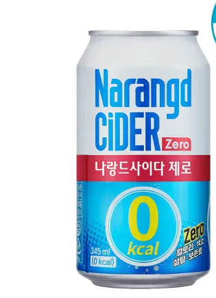 나랑드사이다 제로 345ml CAN 24입 1박스