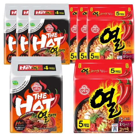 오뚜기 더핫열라면 120g 16개 열라면 120g 20개