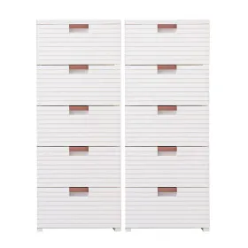 LINE 클래식 5단 1+1 플라스틱 서랍장