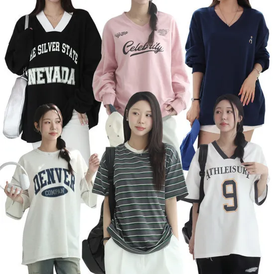 루나샵 여름 오프 티셔츠 빅사이즈 원피스 반바지 반팔티 스커트 12개