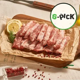 하늘돼지 국내산 못난이 생쪽갈비 2kg 캠핑 구이용 1등급 이상 돼지고기 (냉동)