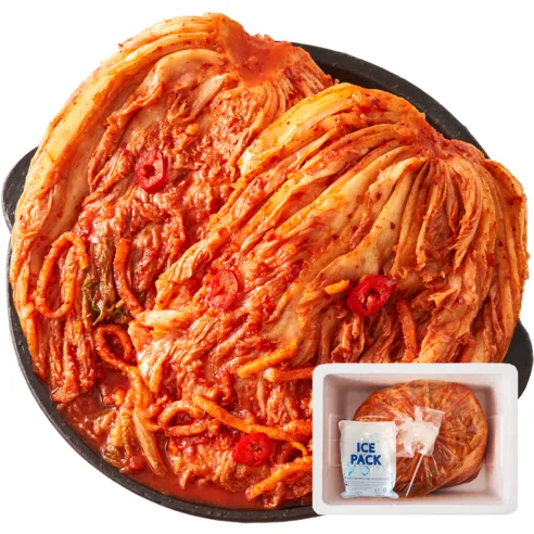 고향 배추김치 아이스박스 포장 10kg 1개