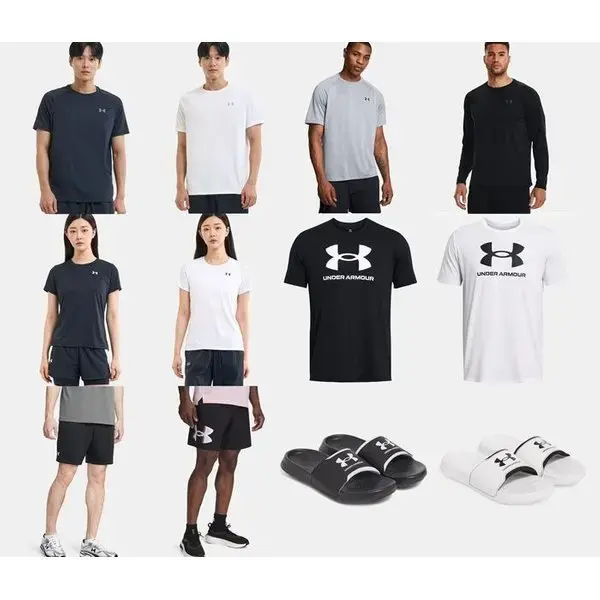 언더아머 기능성 반팔티 반바지 레깅스