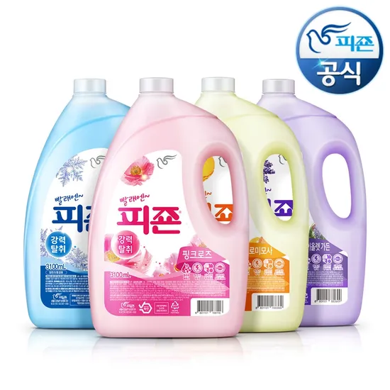 피죤 섬유유연제 강력탈취 3.1L 4개