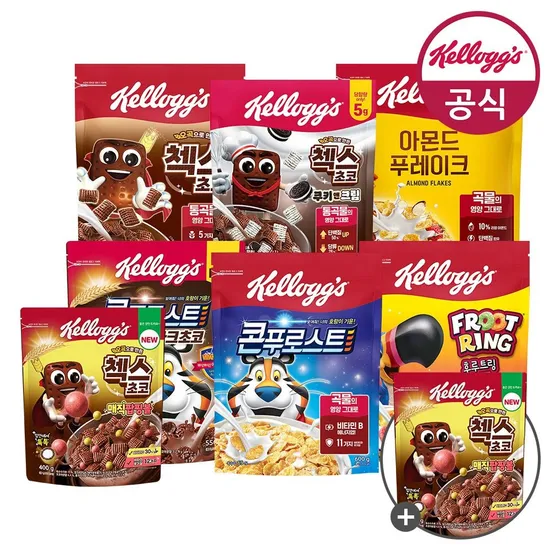 켈로그 콘푸로스트 600g 매직팝핑볼 400g 2개